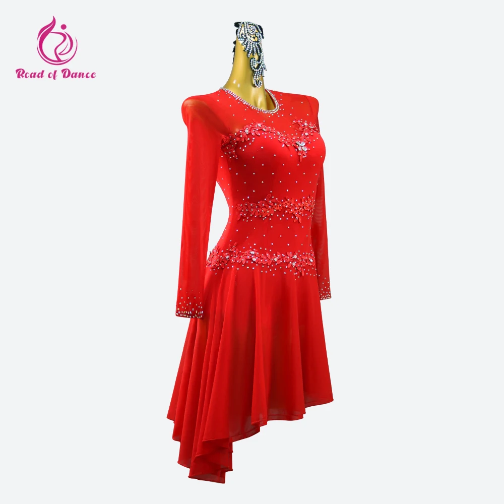 

New Latin Dance Clothes Party Dress Womens Practice Skirt Dancewear Competition Costume Adult Suit Girls Prom Elegant Sexy Stage
