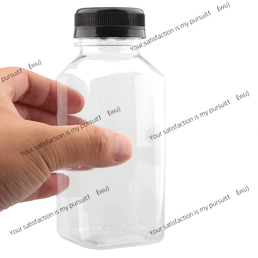 Plastic Juice Bottle 250ml/350ml Empty Bottle with Caps for Juicing Drinks Smoothies
