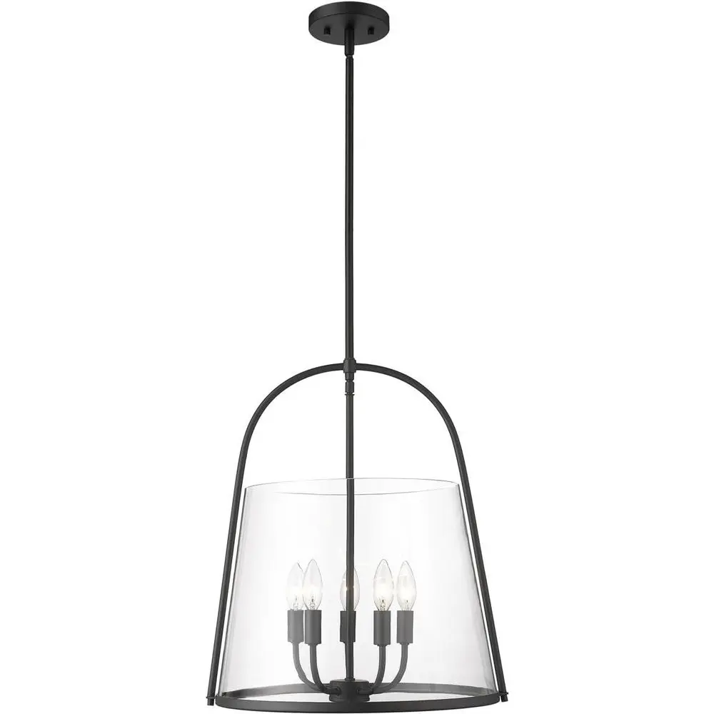

3041P18MB Archis Pendant, 5Light 300 Total Watts, Matte Black