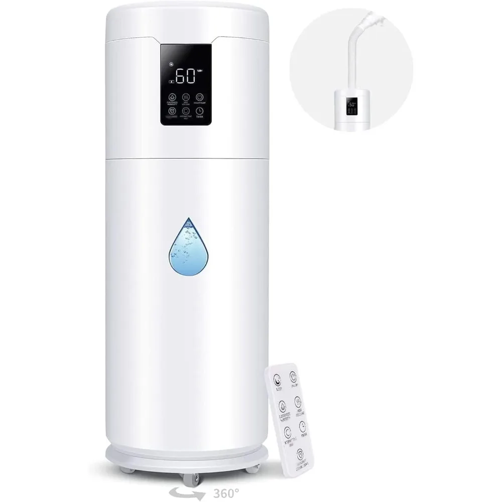 

for Large Room Home Bedroom 2000 sq.ft. 17L/4.5Gal Large Humidifier with Extension Tube & 4 Speed Mist