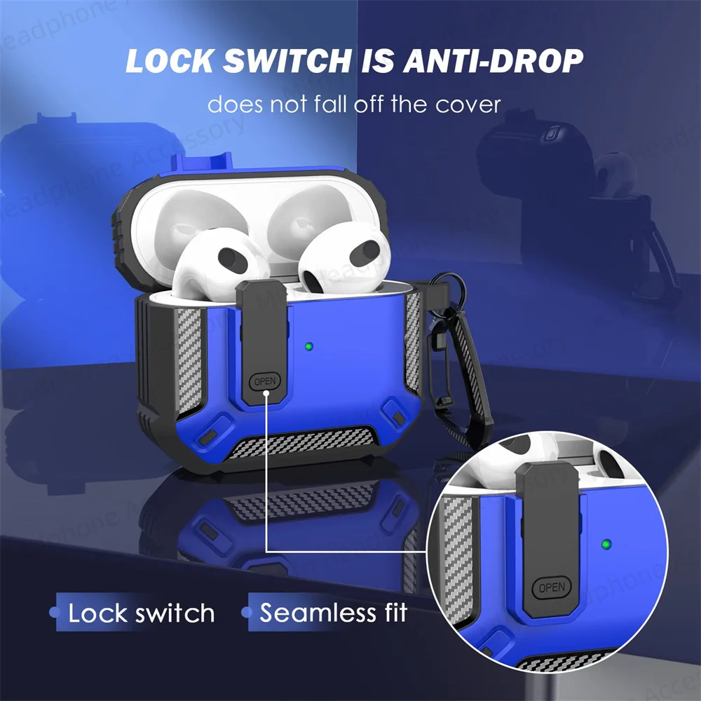 ل airpods 4 USB-C أبل 2024 Airpods حافظة التبديل مكافحة سقوط حقيبة سماعة الاذن للرجال ل Airpods برو 2 3 4 حافظة مع مجموعة التنظيف