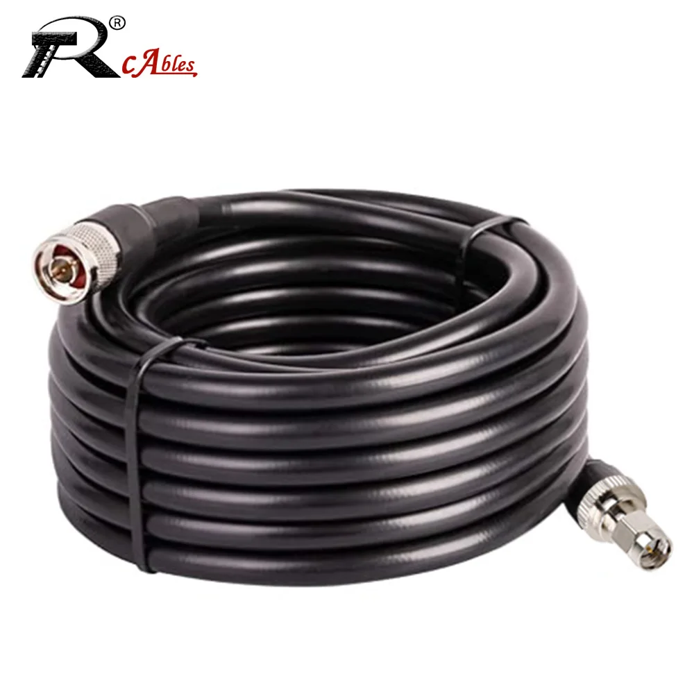 Cable coaxial RF LMR400 SMA a N macho puente Pigtail Radio WIFI Cable de extensión 4G LTE amplificador celular amplificador de señal de teléfono móvil