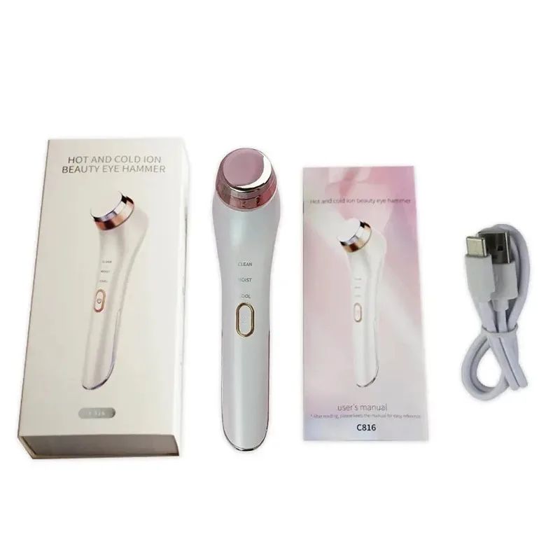 Cold Hot Eye Wand Massager Anti-Aging Eye Facial Massage Eye Care Anti Eye Wrinkle Face Lifting Machine Skin Care Beauty Device