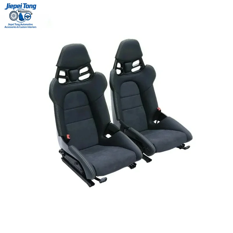 -Grade FOR Porsche 911GT3 RS Black Yellow Dry Carbon Fiber Track Car Seat