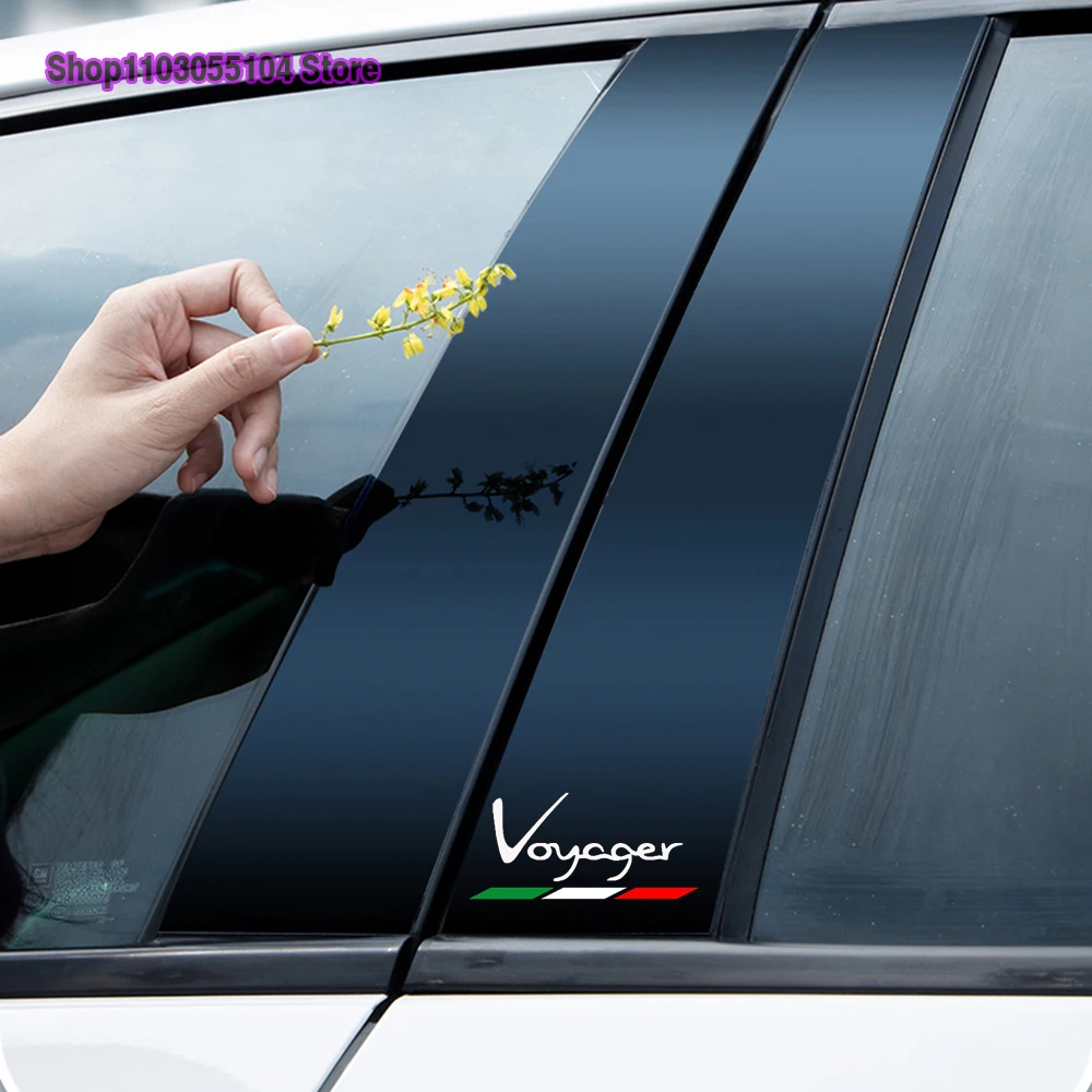 2pcs Car body sticker For Lancia Ypsilon Musa Voyager Thema Delta Voyager Auto Accessories