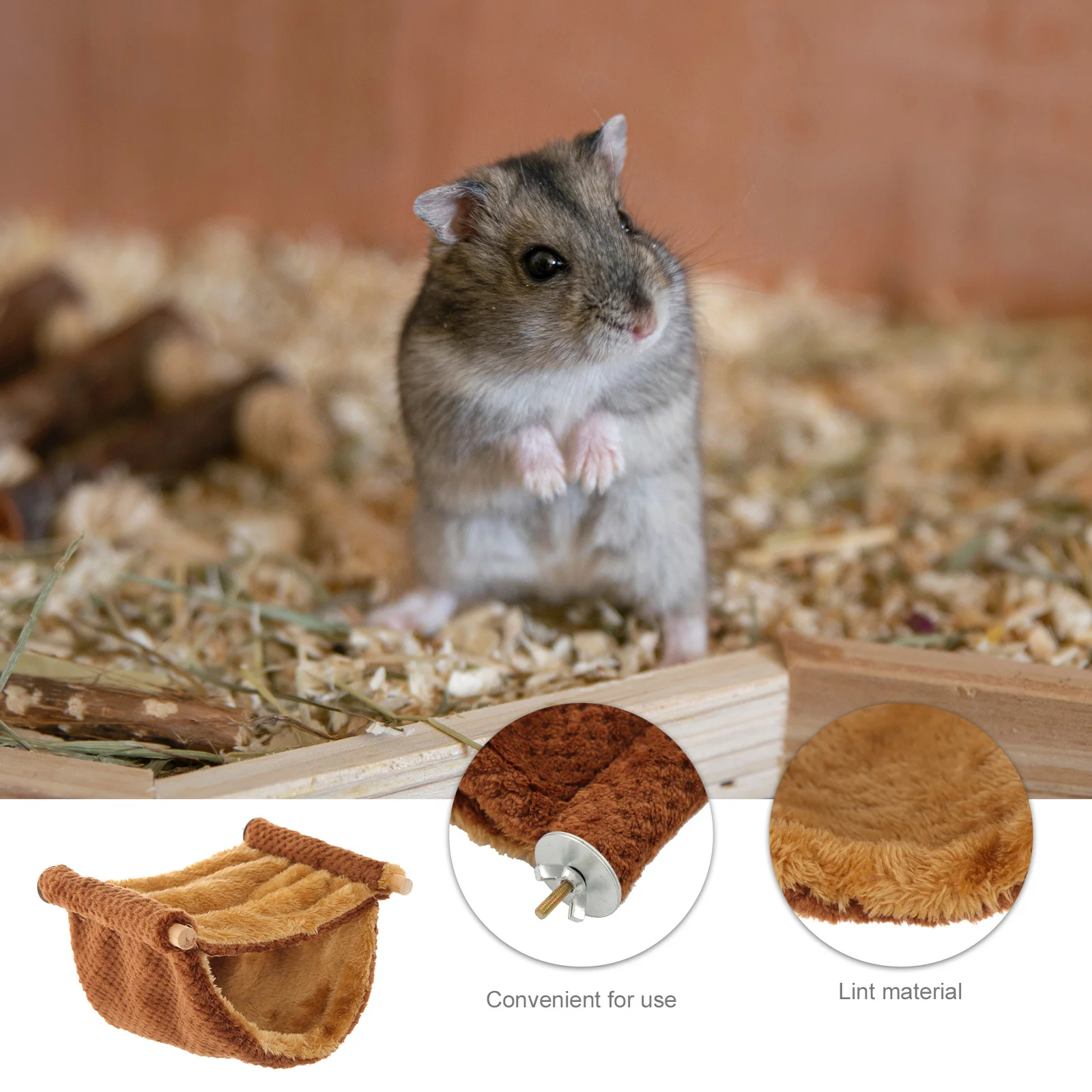 

Comfortable Warm Hamster Hammock Hanging Cage Bed Guinea Pig Chinchilla Rat Supplies Hamster Hammock Decorative Guinea Pig Bed