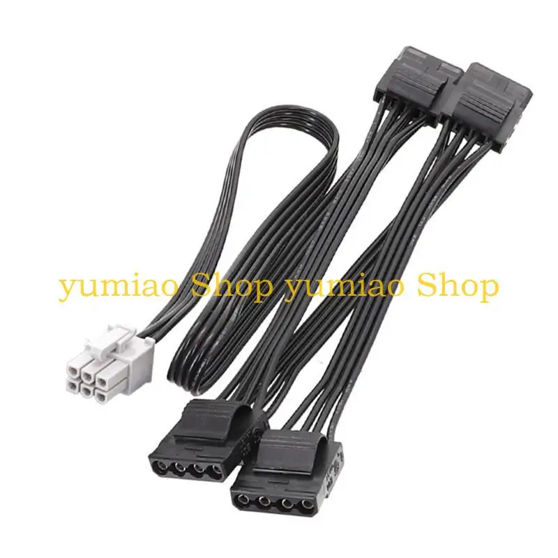 587B Graphics Card Line 6Pin Series Modular Power Supply to 4PIN D Type for LEADEX G650