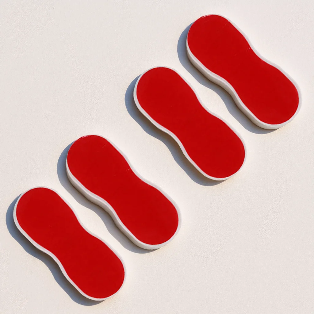 

4pcs Toilet Seat Gasket Grey Self-Adhesive Antislip Pads For Toilet Seat Cushioning Bumper Mat Household Use