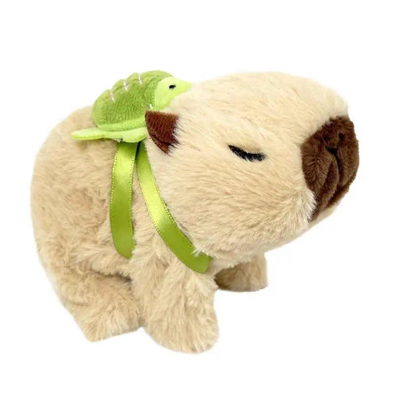 Capibara Plush Electric Toys Cute Electric Capybara Animal Stuffed Plush Capybara Plushies Funny Electric Toy For 3 Years Boys