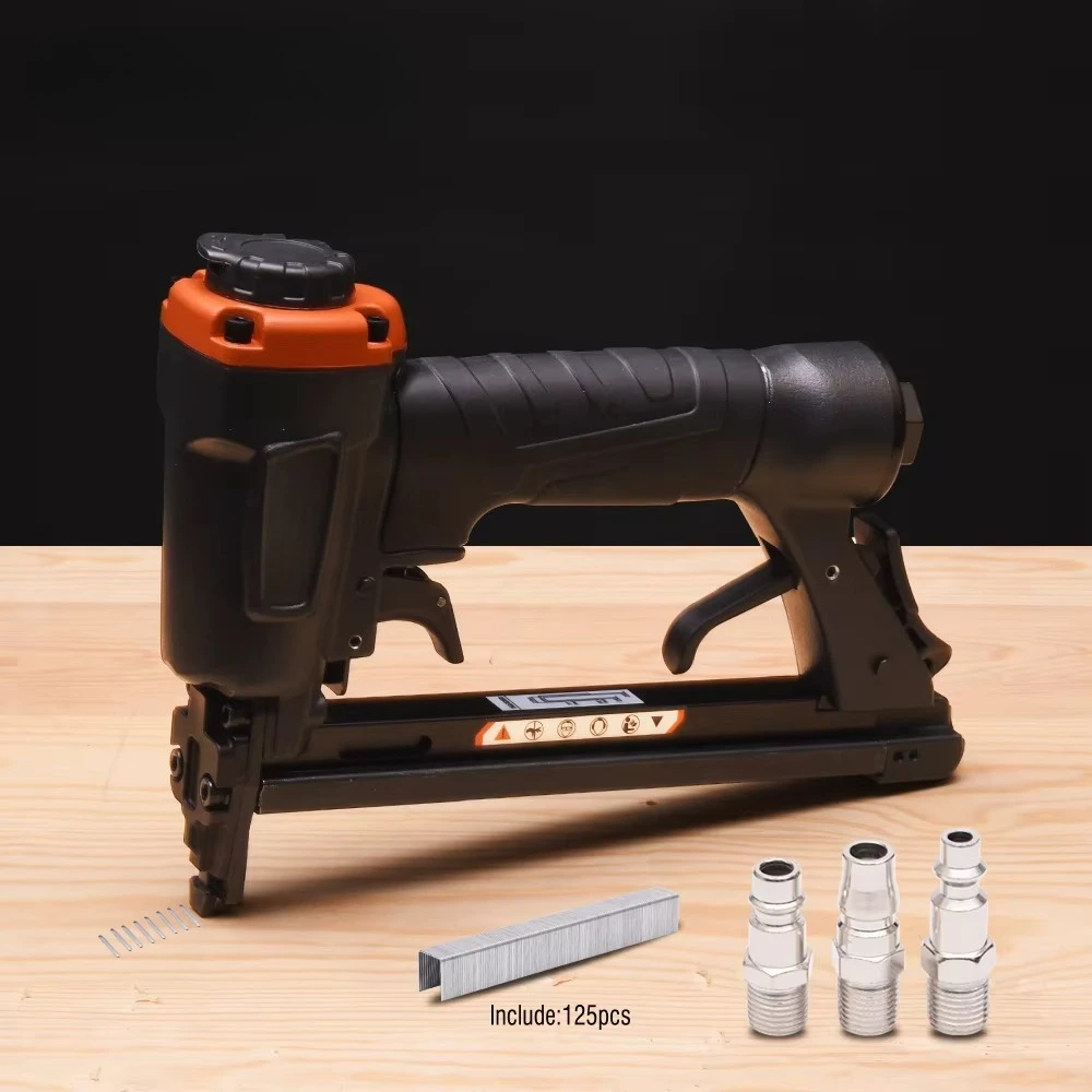 2 in 1 Combi Nailer and Stapler Pneumatic Brad Nail Gun and 90K Medium Staplers