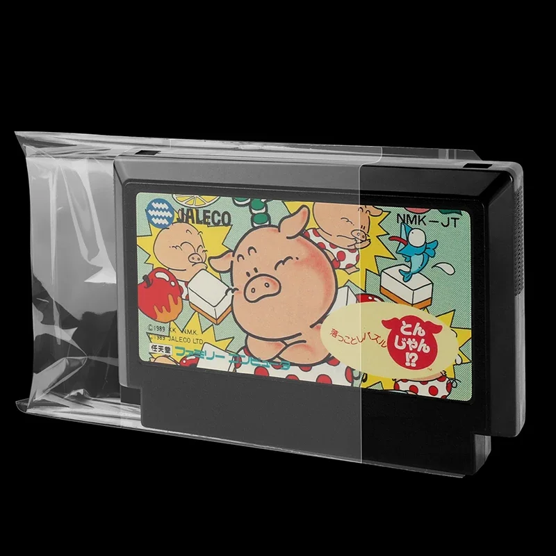 Sacs de protection pour cartouche Nintendo David no.icom, ruban adhésif transparent, anti-poussière, refermable, 100 pièces par paquet