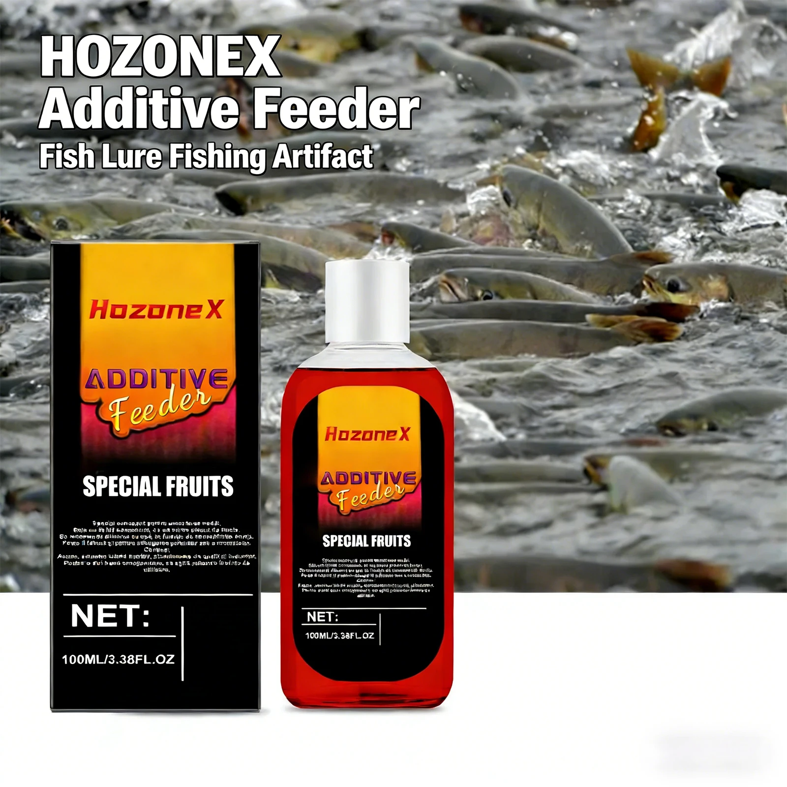 100ml Fish Bait Liquid Natural Scent Attractants Promote Appetite Stabilization High Concentration Fish Lure Fishing Artifact