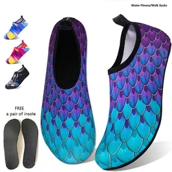 Wahl Neuankömmling Aqua Fitness Socken Frauen Footbare schnell trockenes Wasser Fitness Meer Strand Schwimmen & Yoga Socken Schuhe