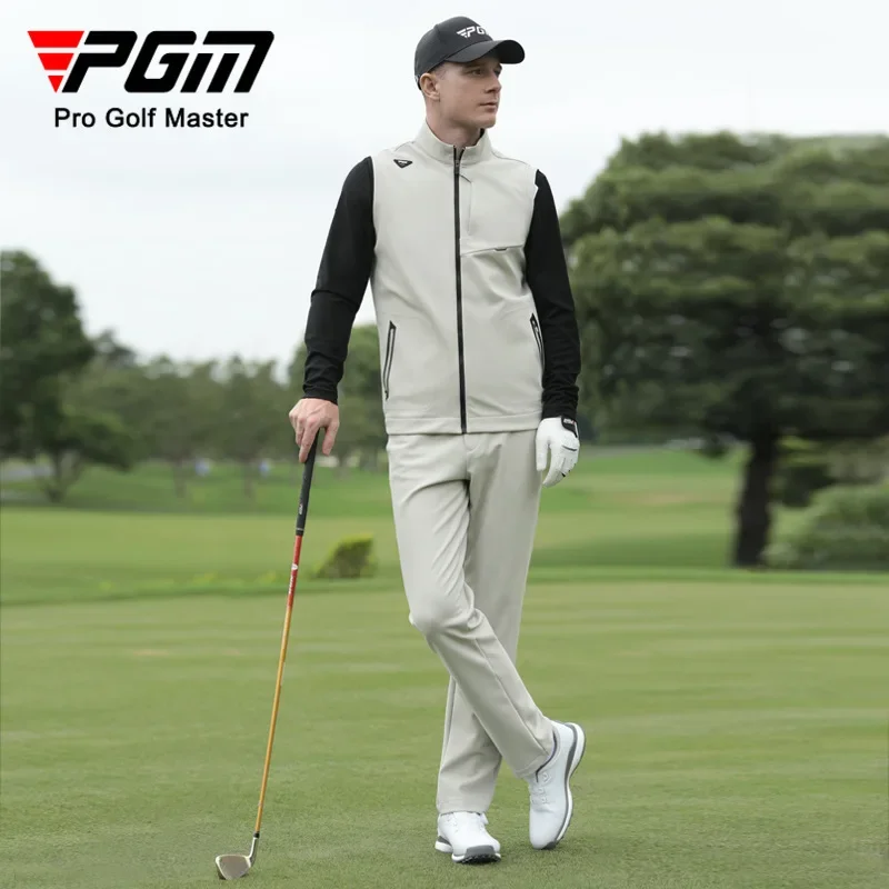 PGM Golf Vest Męska odzież wierzchnia Odzież jesienno-zimowa Męska kurtka z dzianiny z podszewką Kamizelka Kamizelka