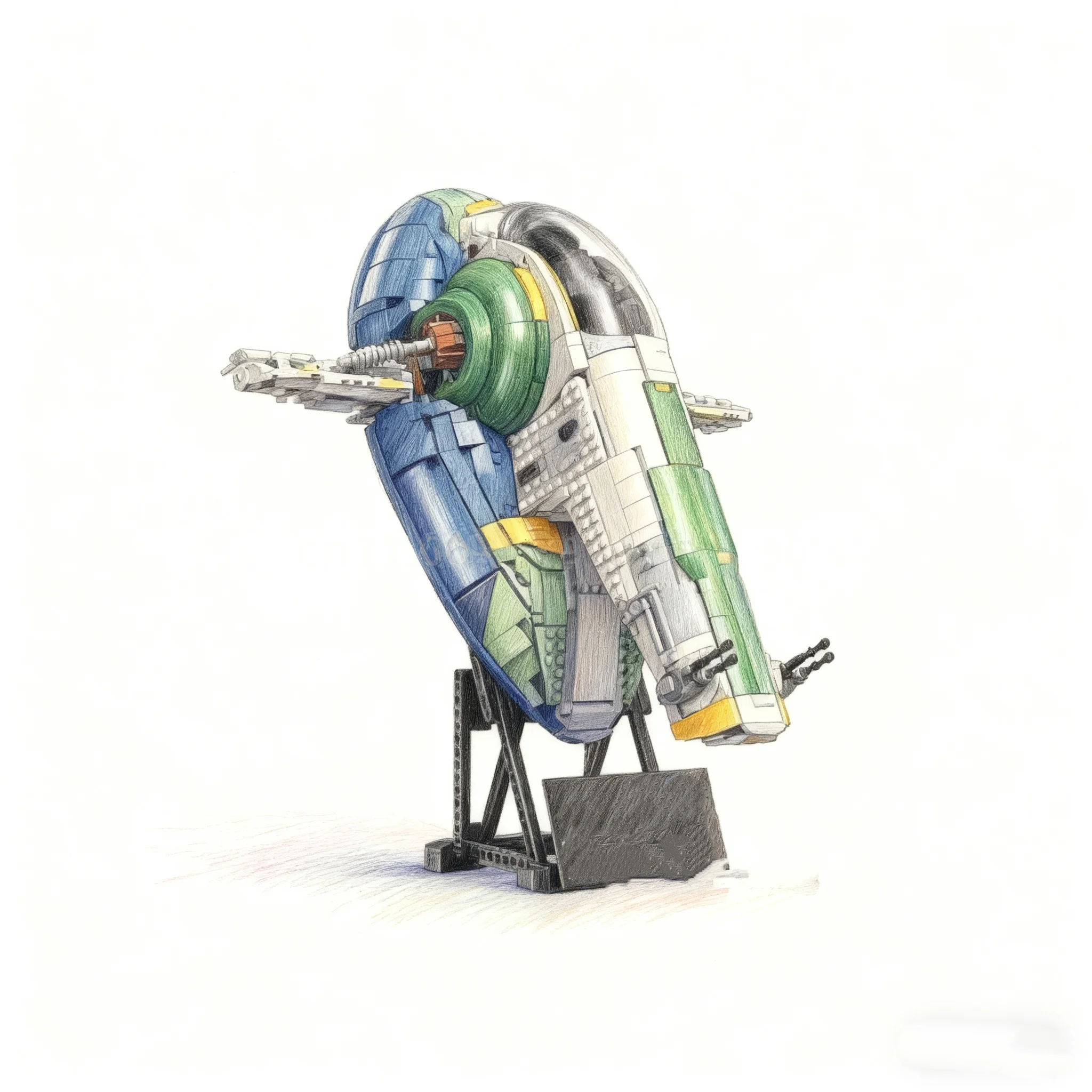 

2097 particles, fire-breathing model building blocks, DIY, assembling technology, Christmas gifts, collection building blocks