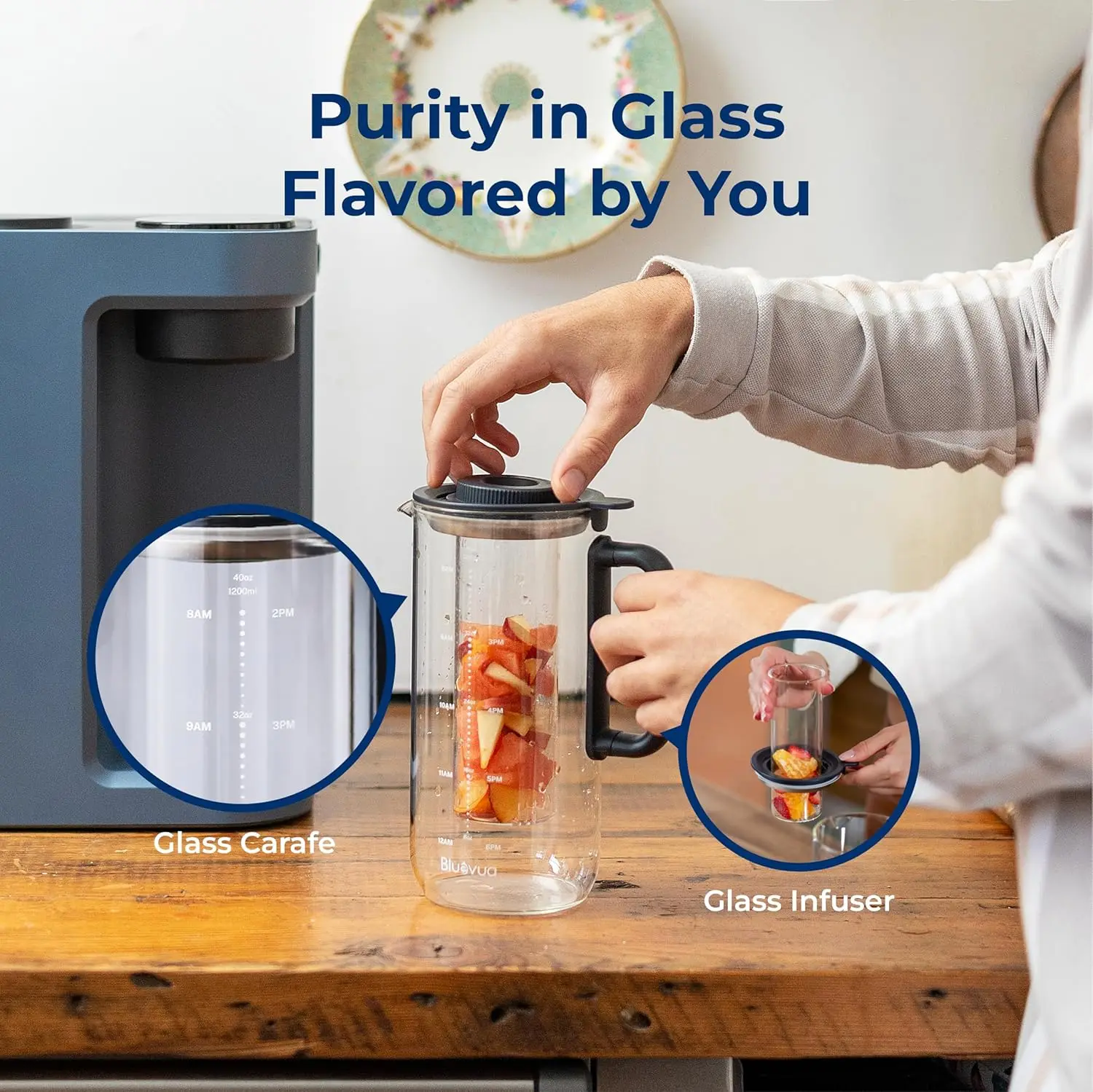 نظام تصفية المياه بالتناضح العكسي على سطح الطاولة T-LITE، تنقية 5 مراحل، 3:1 نقية للتصريف، منقي مياه محمول (لا يوجد فوري