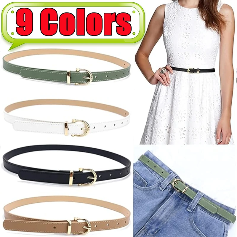 Newest Women's Belt Trend Needle Buckle Casual Belt Genuine Soft Belt Paired with Jeans Belt PU Cheap Belt 9 Colors Available