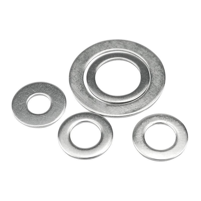 304 Stainless Steel Washer M2.5 M3 M4 M5 M6 M8 M10 M12 Spacer Plain Gasket for Screw Bolt Flat Metal M3 Washer Flat Wafer Washer