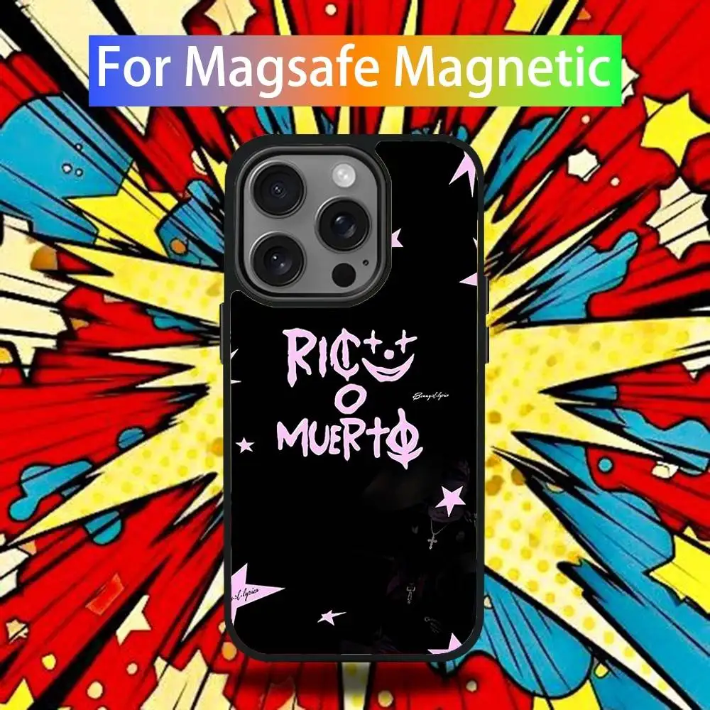 R-Rico O Muerto Music Phone Case For iPhone 17,16,15,14,13,12,11,Pro,Max,Plus,Mini,SE4,E Magnetic Magsafe Wireless Charging