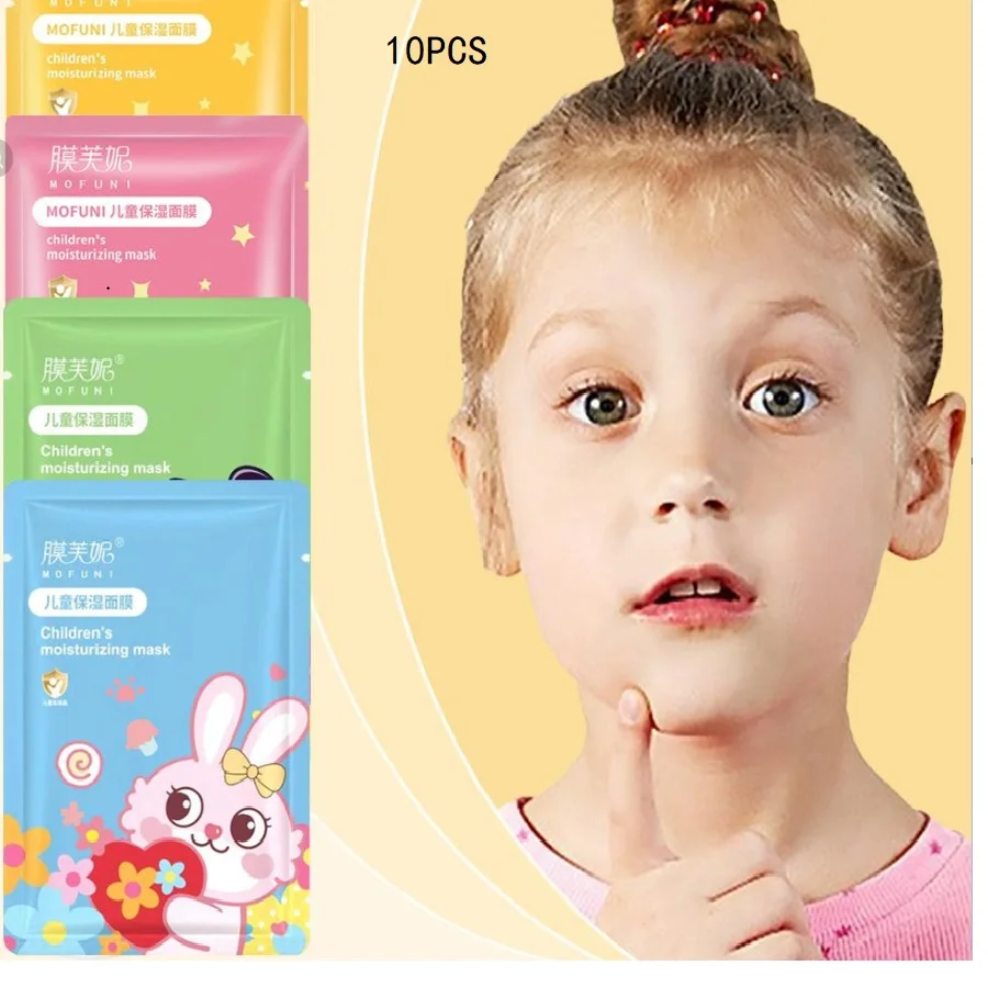 10-pcs-mascara-facial-dos-desenhos-animados-para-criancas-mascara-de-folha-de-hidratacao-profunda-hidratante-cuidados-com-a-pele-tigre-coelho-mascara-facial-cuidados-com-a-pele