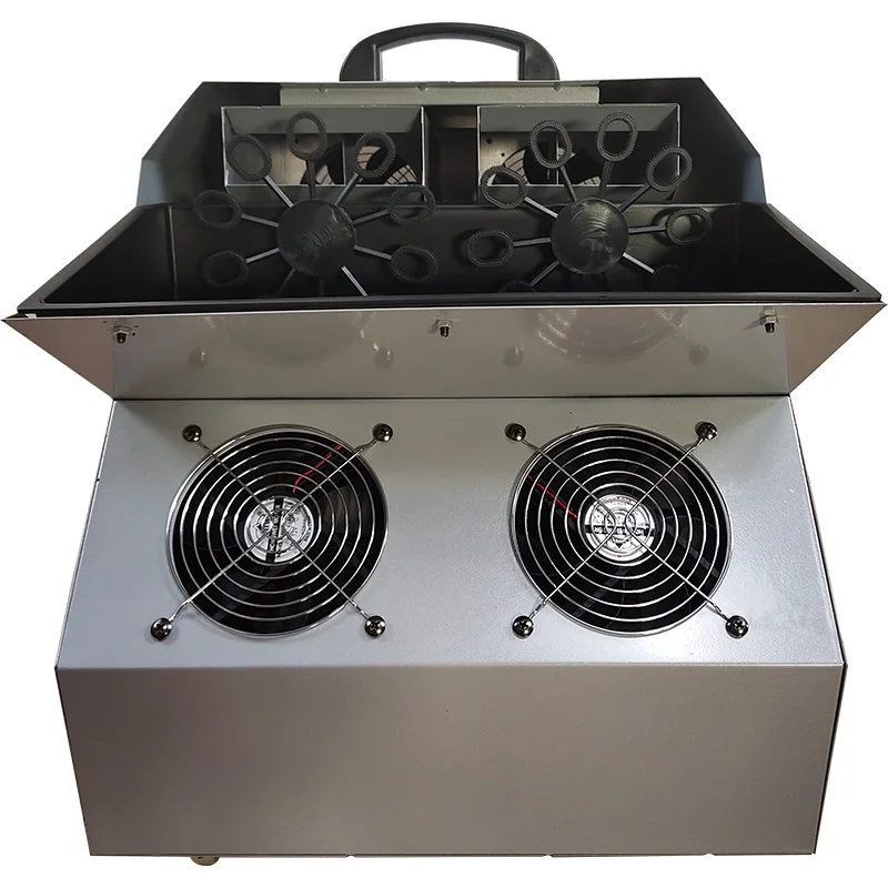 

Stage remote control double wheel big bubble machine indoor and outdoor festival iron bubble blowing machine bar