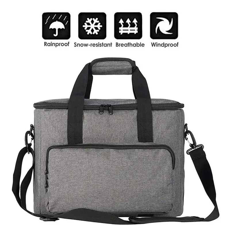 Large Power Station Bag Portable Carrying Bag Carrying Case Bag For Home Office Outdoor Gray 14.17 X 10.24 X 11.02 Inches