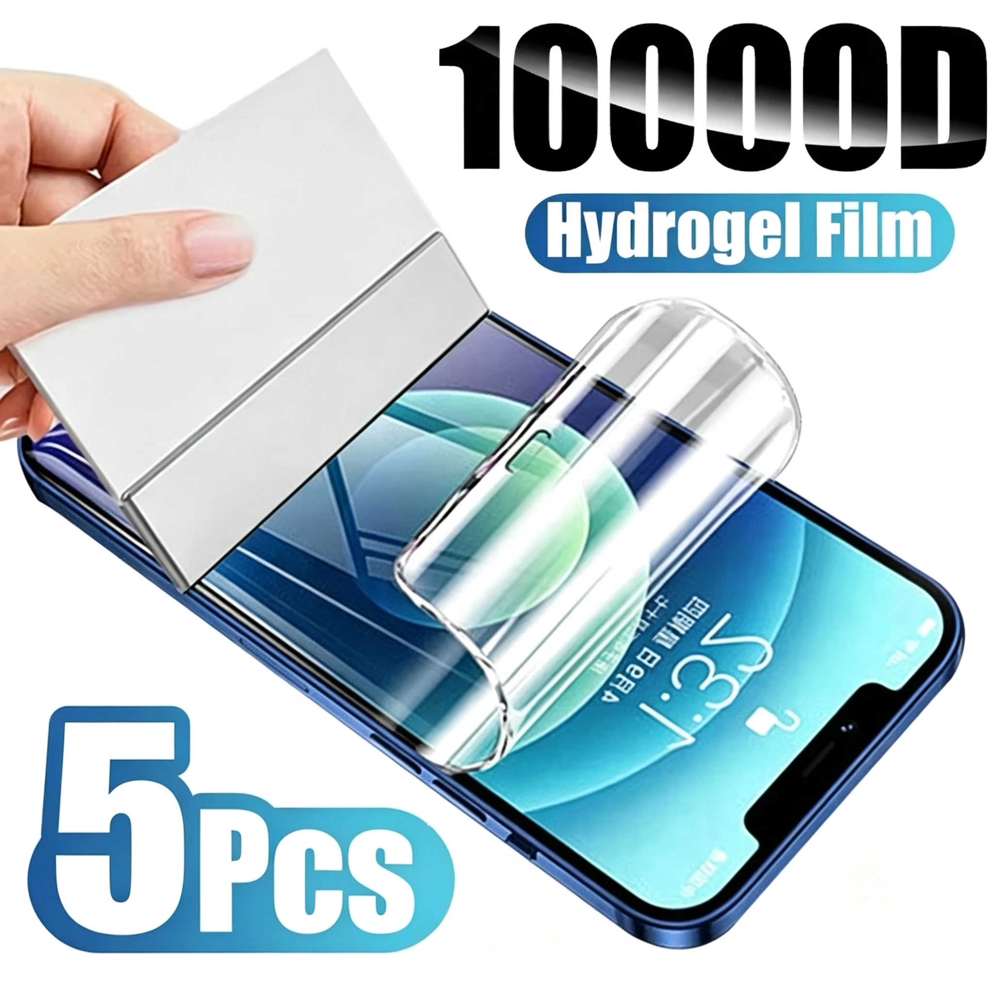 1-5PCS HD Hydrogel Film For iPhone 18 Pro Max 17 16 15 14 13 12 11 Pro 16 15 14 Plus Air X XR XS Max 16e Screen Protector Film