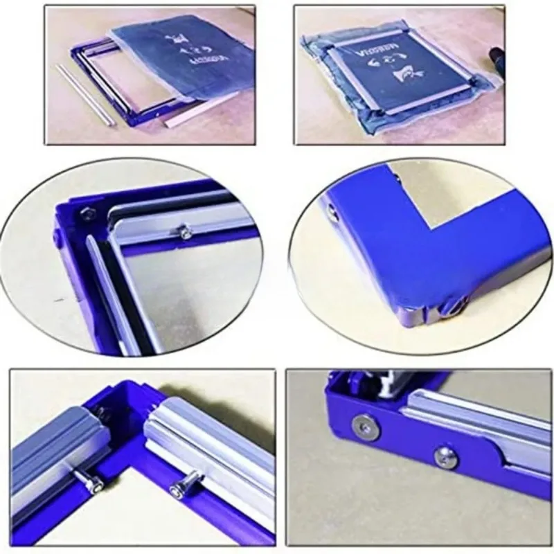 16x20 Inch Screen Frame Mesh Silk Screen Printing Mesh Stretching Frame Glue Free Stretch Screen Frame