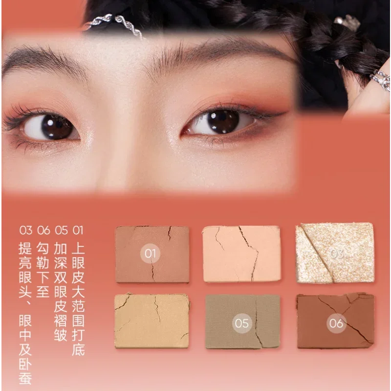 Judydoll-Palette de fards à barrage longue durée, surligneur 256, miroitant, nacré, purée de pommes de terre, bergame, maquillage pour les yeux, cosmétiques, 6 documents