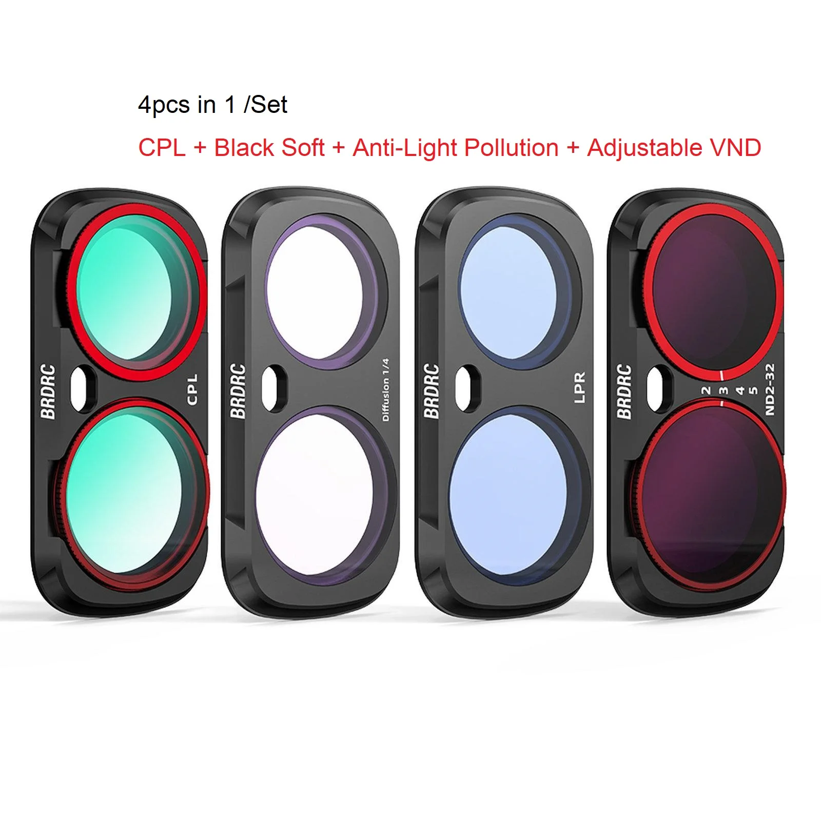 UV CPL LPR ND16 VND Lensfilter voor Insta360 Luna Ultra Zwart Zacht Filter Magnetische Quick-Swap Camera Accessoires