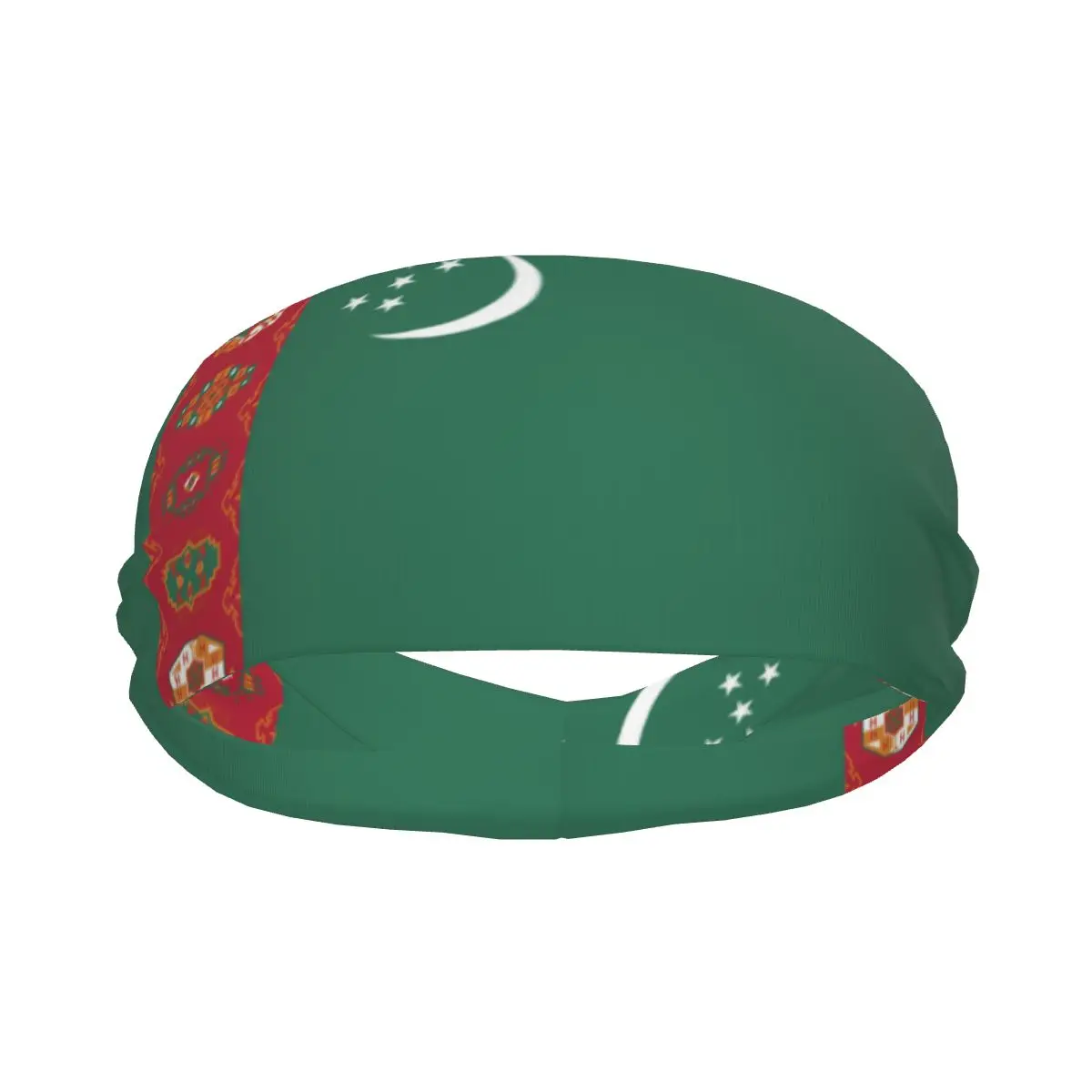 Sports Headband Portable Hair Band Turkmenistan Flag Hair Wrap Brace Cycling Running Exercising Sweatband