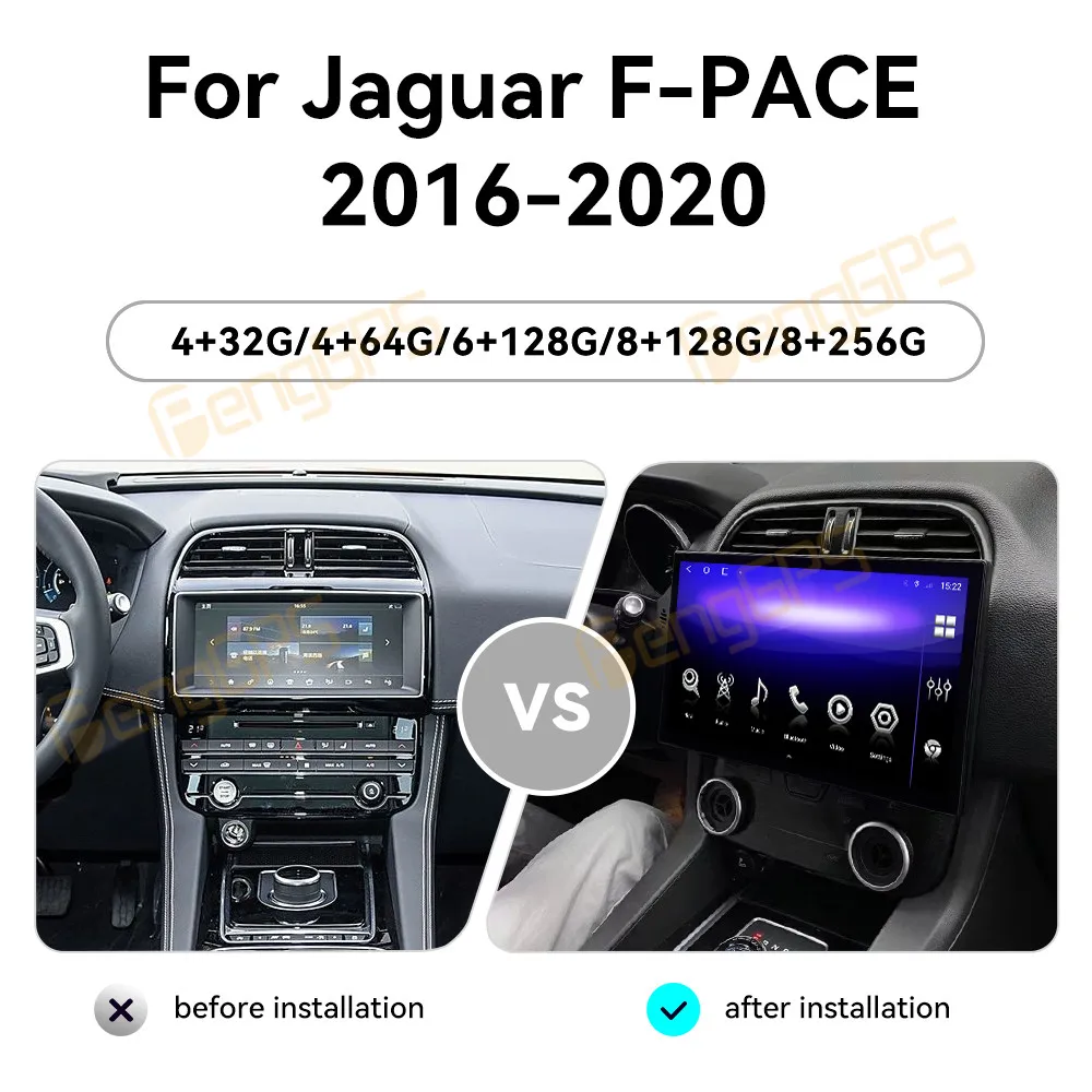 13.3 Inch Digital Cluster Odometer Screen For Jaguar F-PACE 2016-2020 Virtual Cockpit Speed Meter Car Dashboard LCD Instrument