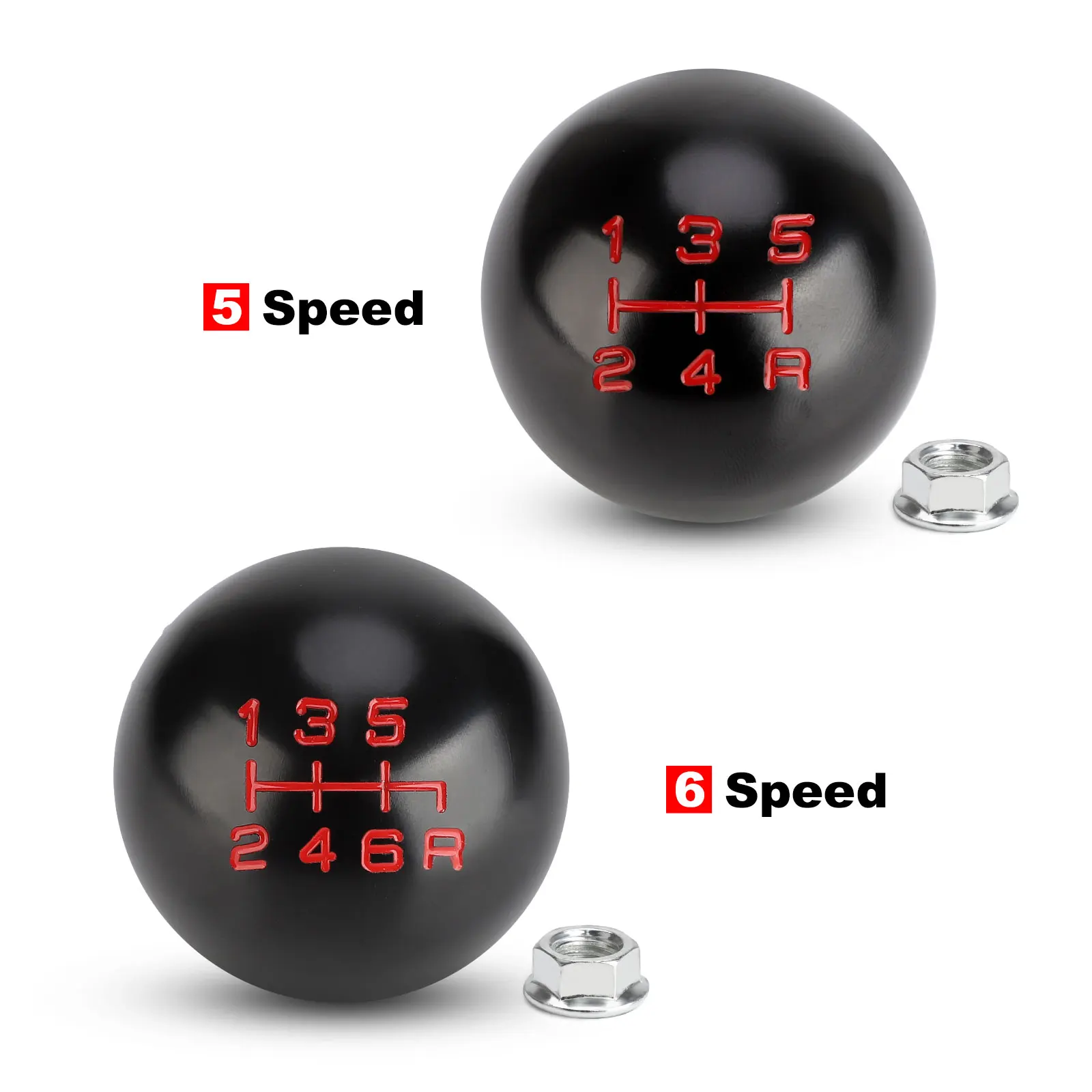 5/6 Speed Aluminum Matte Ball Shape Shift Gear Knob for Honda Fit Civic City FD2 FN2 EP3 TYPE R DC2 DC5 Shift knob M10*1.5