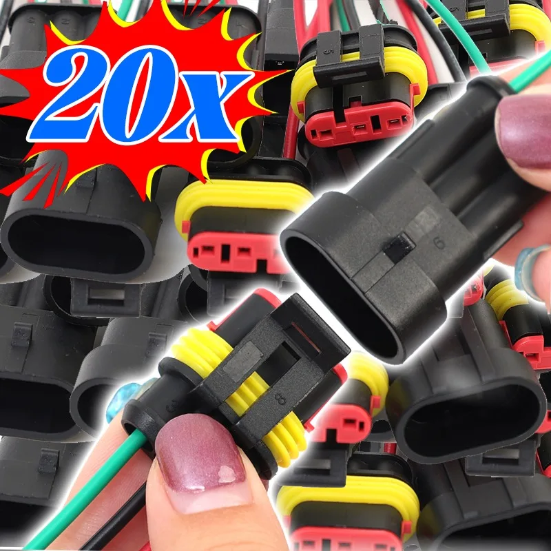 

Nylon Waterproof Automotive Wire Connector Terminal Male Female Plug High Safety Strong Conductivity Electrical Unit For Cars