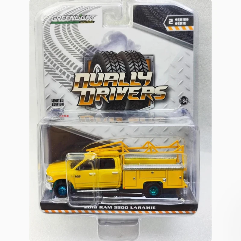 

Greenlight Alloy 1:64 2018 Ram 3500 Планшетный пикап Модель автомобиля Зеленая машина Статический дисплей Классический автомобиль Коллекция для взрослых