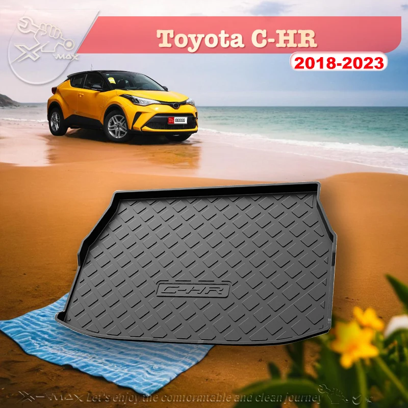 

For Toyota C-HR 2018-2023 Custom Fit Car Trunk Mat All Season Black Cargo Mat 3D Shaped Laser Measured Trunk Liners