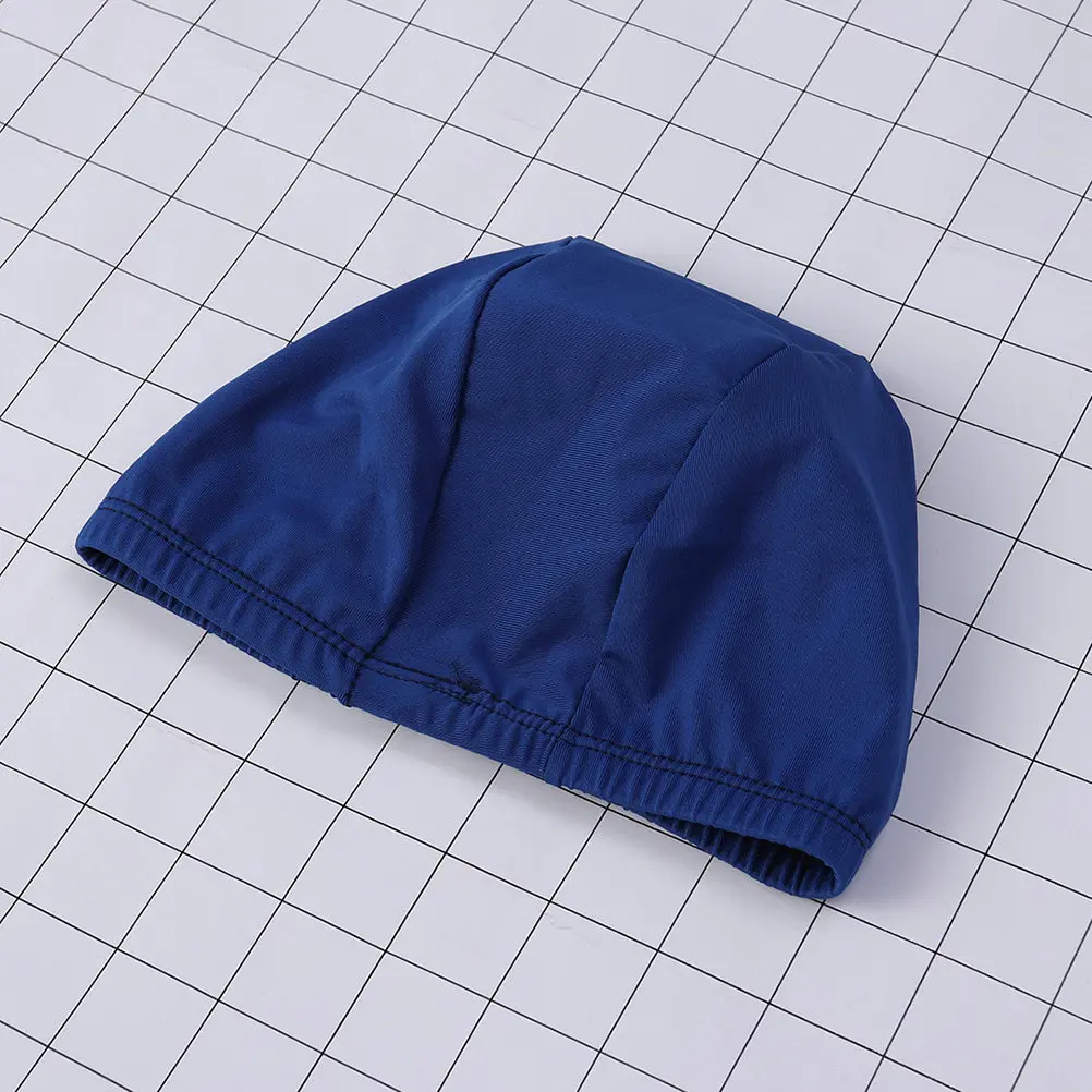 

2Pcs Swim Caps Stretchable Polyester Comfortable Fit Swimming Caps Secure for Men Women Hair Uv