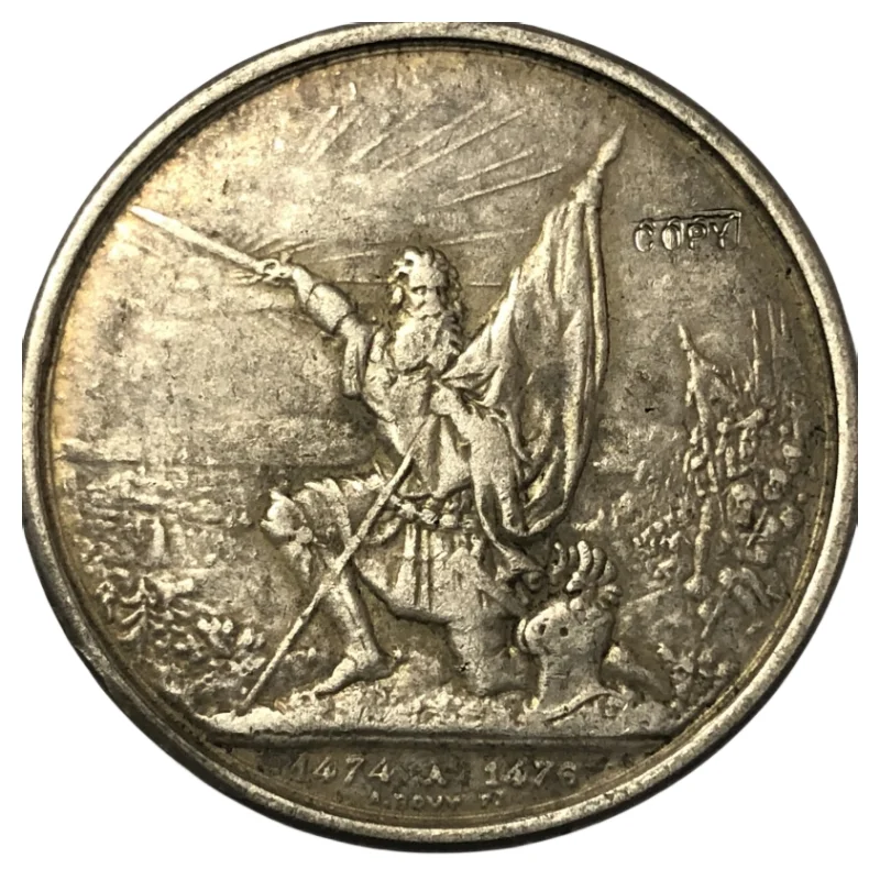 

1874 Switzerland 5 Francs (Shooting Festival) Silver Plated Copy Coin
