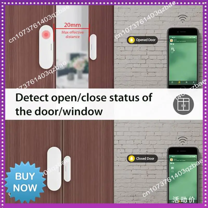 Hot Ltem Door Window Anti-Theft Sensor Smart Home Wireless Detector Work Withhomekit Alexa Google Home