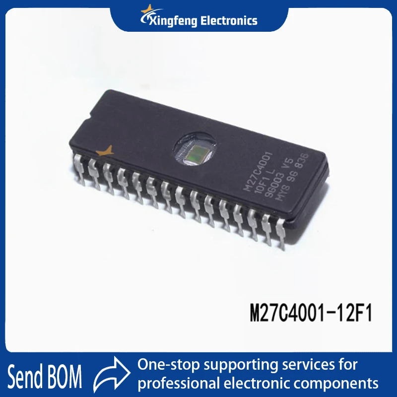 5-10pcs M27c4001-12f1 27c4001 Ic Uv 4mbit 100ns 32cdip 4 Mbit (512kb X 8) Uv Eprom And Otp Eprom