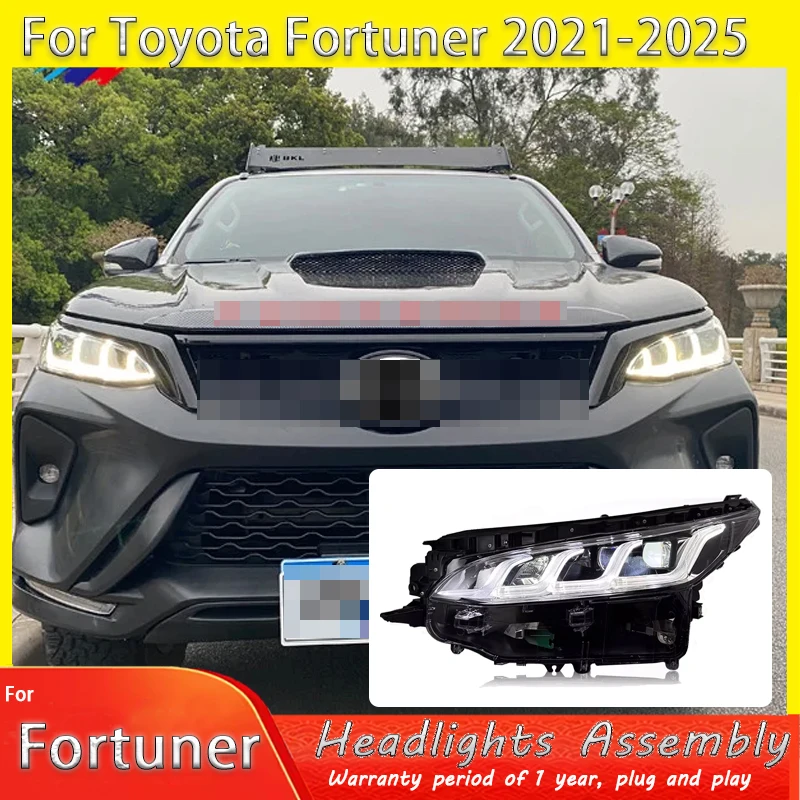 

Head LAMP Automotive Accessories for Toyota Fortuner FULL LED Headlights 2021 2022 2023-2025 Head Lamp Drl Projector Lens