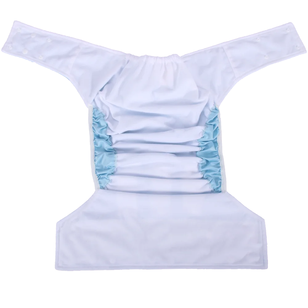 AIO Pantalones de incontinencia para adultos ajustables unisex - Pañales de tela lavables impermeables fáciles de usar |   Pañales de tela emparejados con pañales