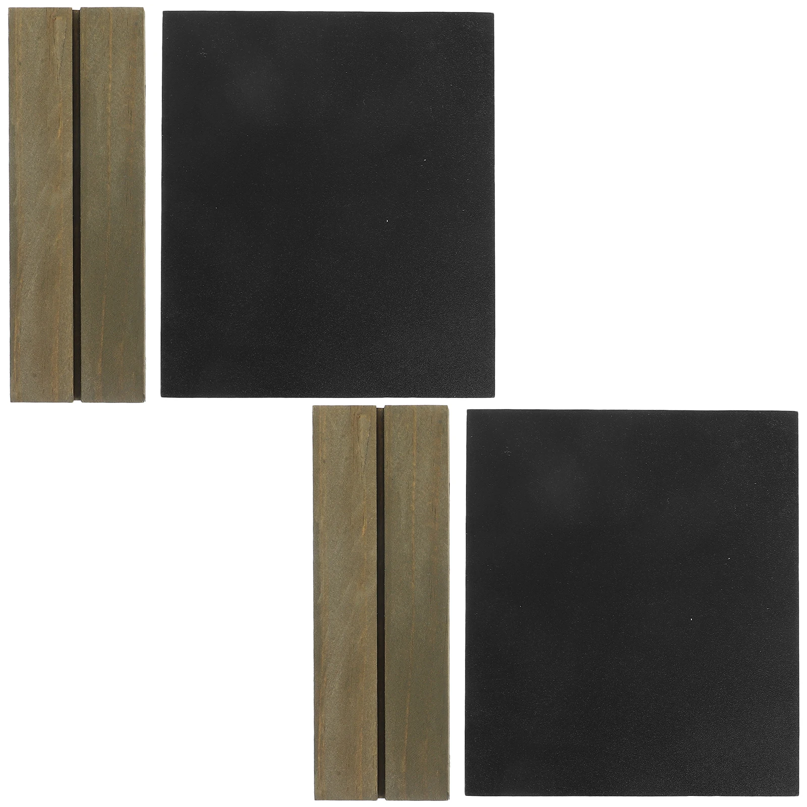 

2Pcs Retro Blackboard Mini Message Decor Vintage Wooden Frames Ornaments Desk Home Office Sign Wall Chalkboard Menu
