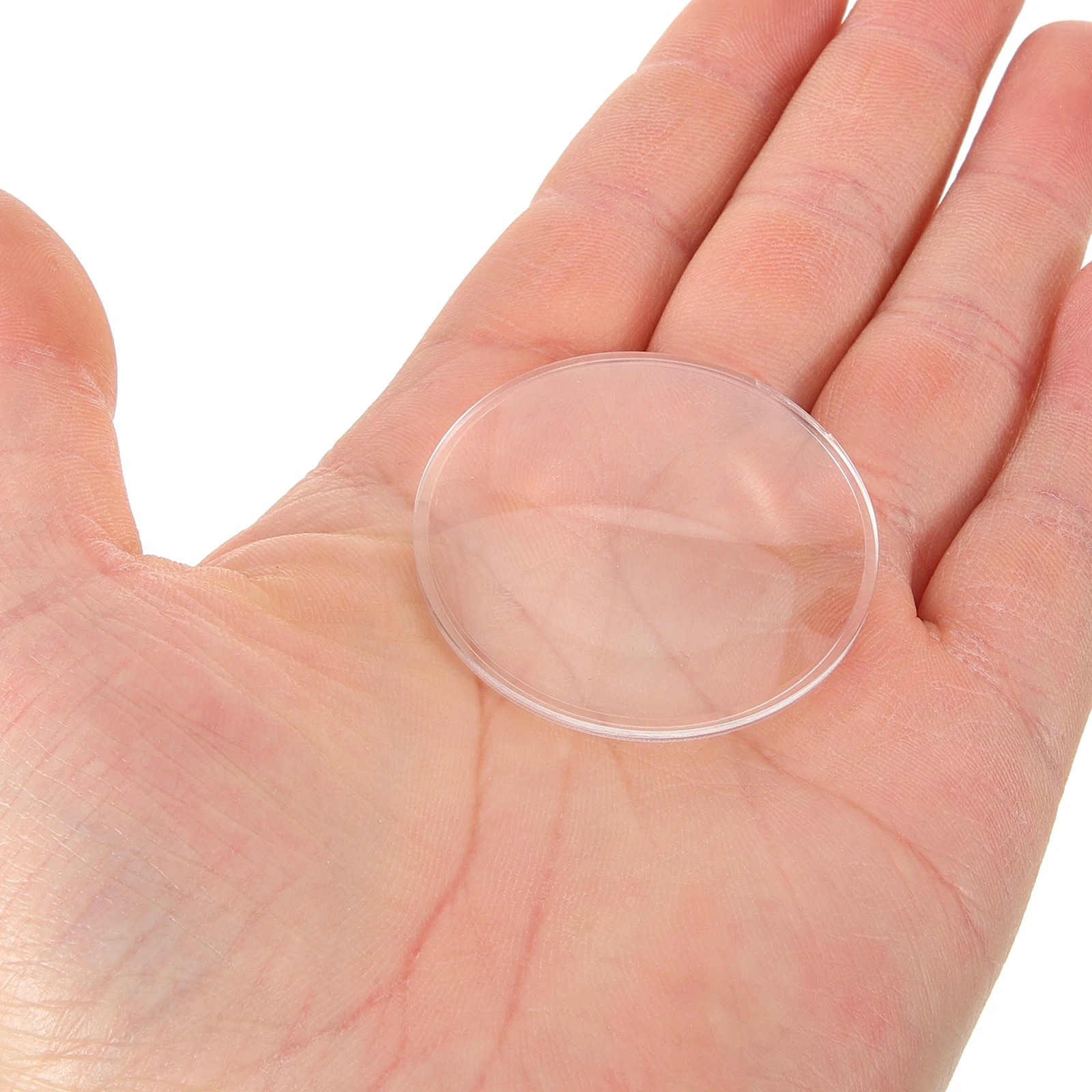 

20Pcs 42Mm Double Convex Lens for Magnifier Acrylic Optical Lens Portable Handheld Reading Jewelry Loupe Science Experiment