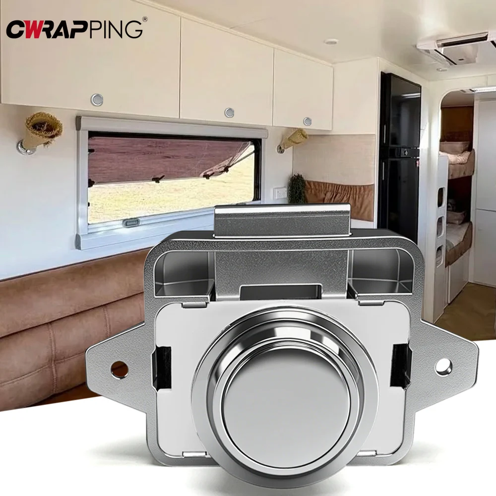 1/3/5 قطعة زر الضغط مزلاج خزانة الباب الصيد بدون مفتاح خزانة أقفال RV اليخوت تخييم قافلة قارب درج لملحقات RV #6