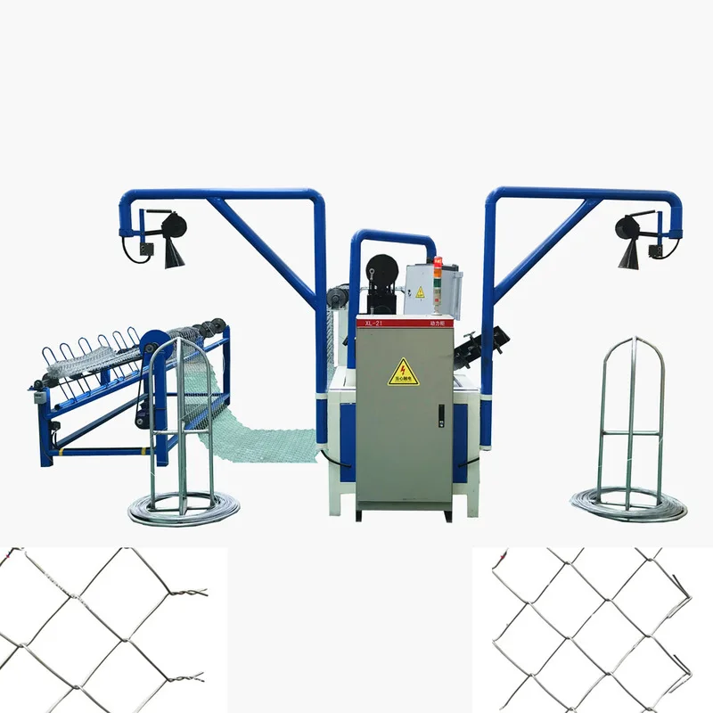 High Quality Factory Price Automatic Chain Link Fence Making Machine Diamond Mesh Knitting Machine Galvanized Wire Motor Bearing
