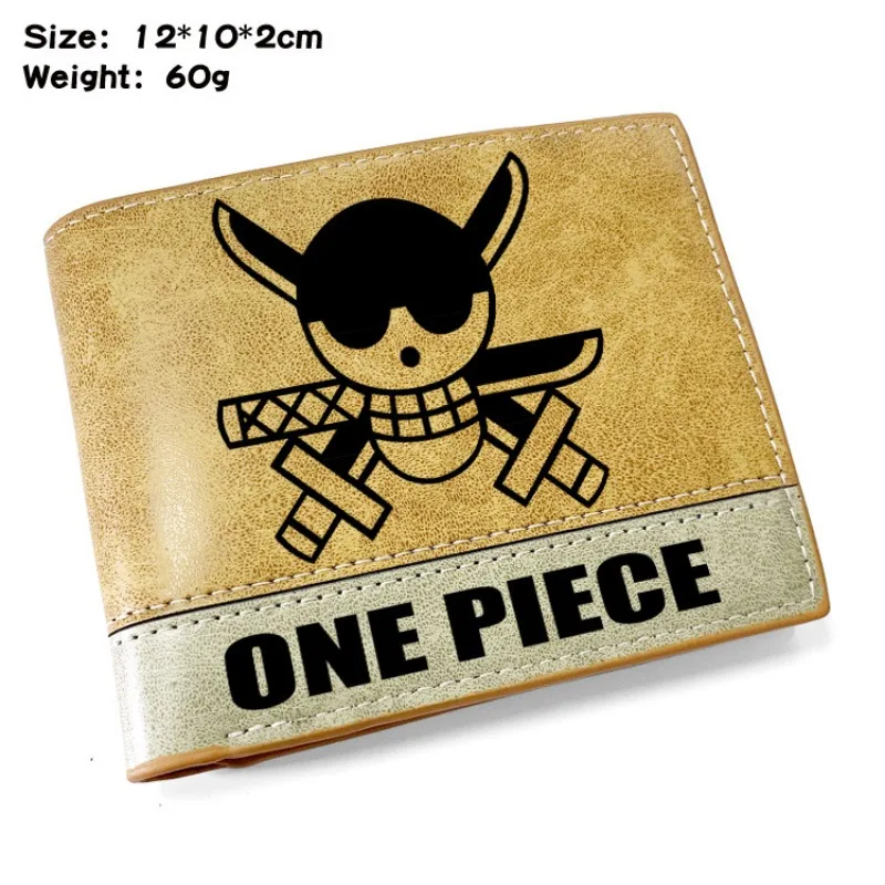 Un pezzo Anime figura portafoglio rufy borsa Zoro Ace Bounty Order scheletro modello Pu Cartoon Kawaii portafoglio porta carte regalo