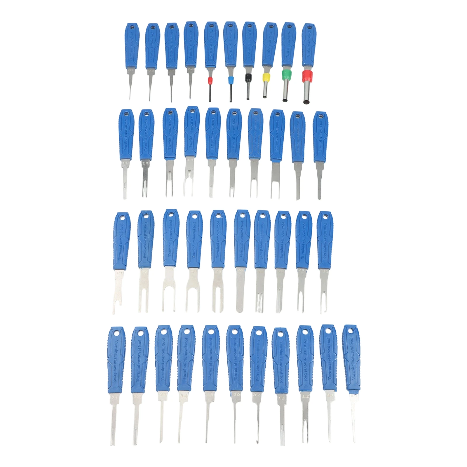 41PCS Electrical Pin Terminal Removal Tools Car Depinning Tool Wire Plug Connector Extractor Puller Release Pin Extractor Kit