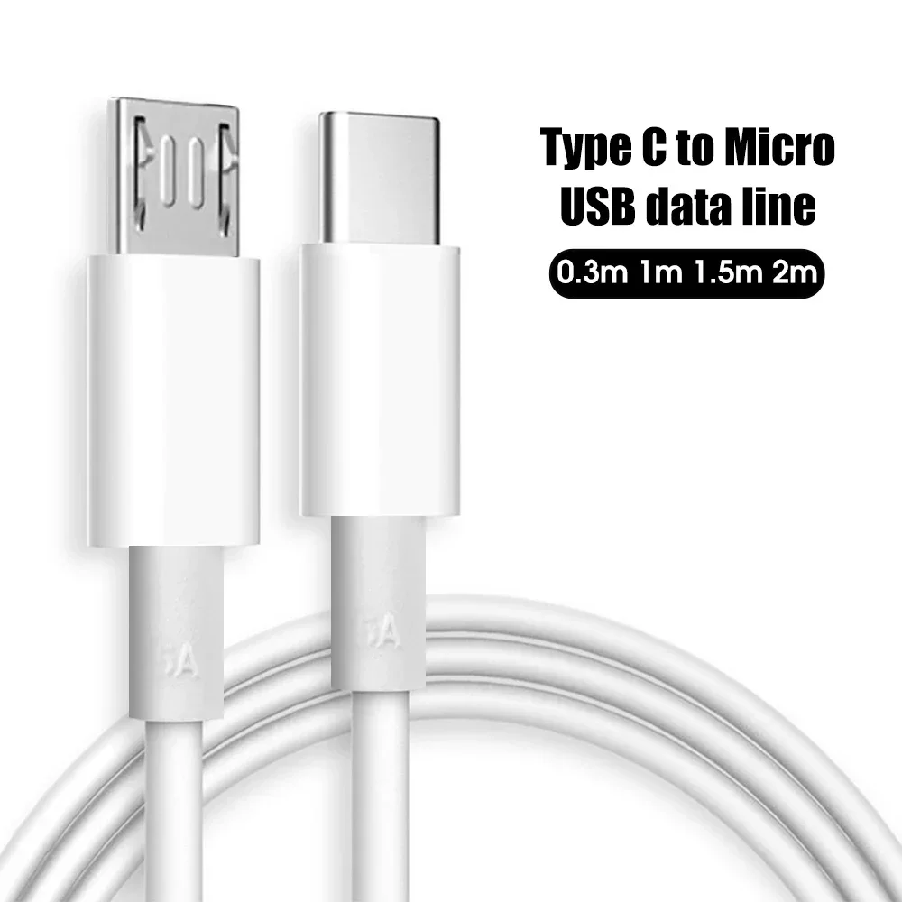 Micro USB To Type C Mobile Phone Cables 5A Fast Charging OTG Data Line Universal USB C To Micro Wire Cord for Samsung Xiaomi