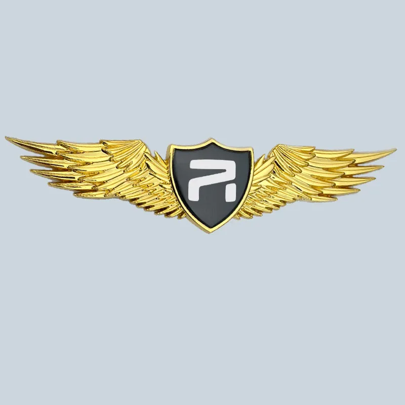 For RISING F7 R7 RC7 ER6 Modifying the exterior of the car with metal car badge stickers and rear decorations emblem